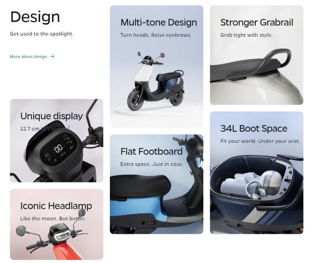 Features of the Ola's New S1 X Scooters